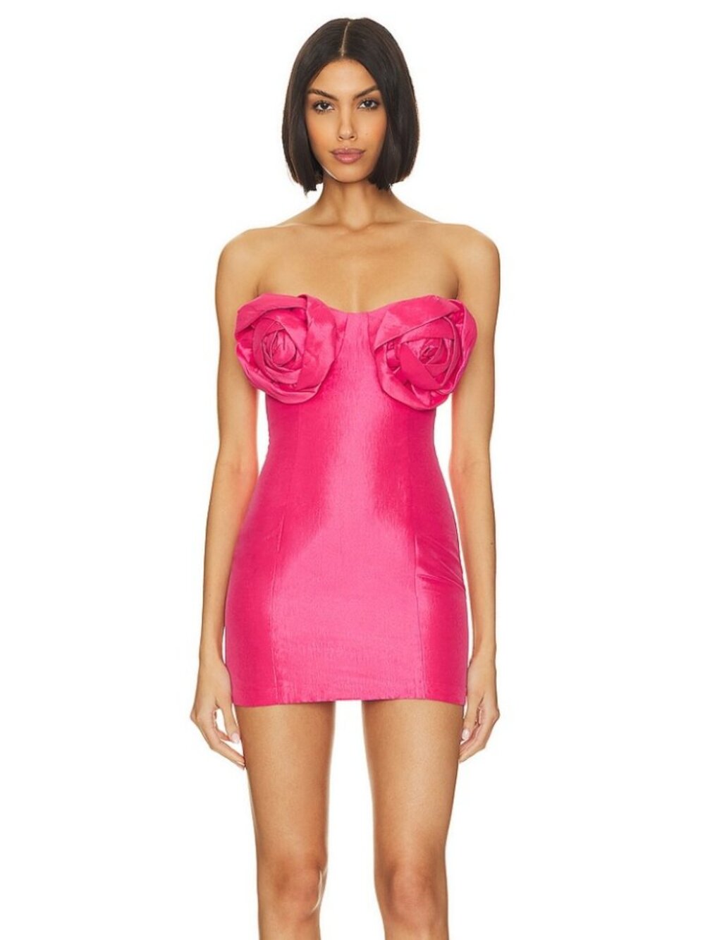 NWT NDB Tacy Mini Dress Party Pink Bodycon Party Barbiecore Cocktail Size XS